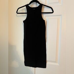 Black Seamless Tank Dress